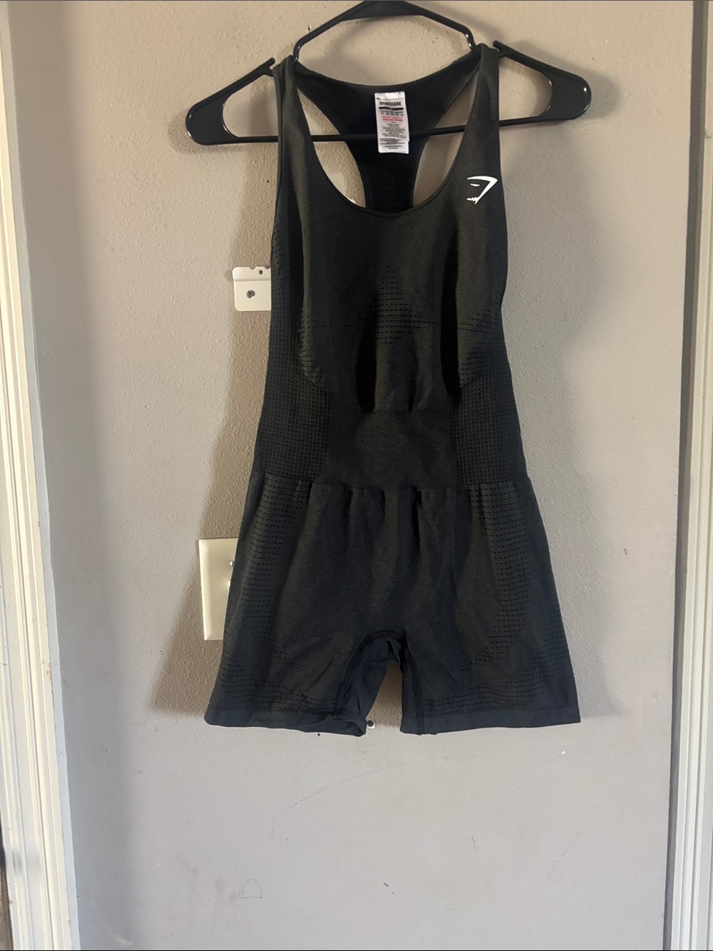 Gymshark Black Seamless Racerback Jumpsuit